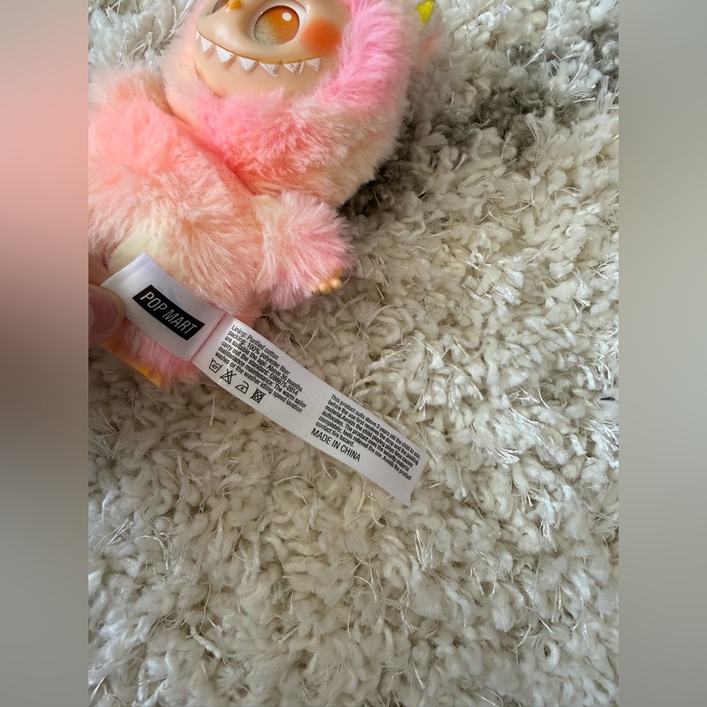 POP MART Labubu plush hanging pendant keychain from "The Monsters" series GUC - Picture 3 of 8